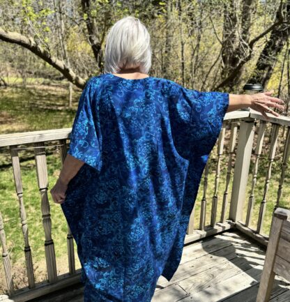 Caftan Dresses for Women Plus Size Bathing Suit Cover up V-neck Plus Size Bali Rayon Batwing Dress - Image 8